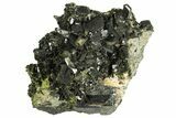 Epidote Crystal Cluster on Actinolite - Pakistan #164847-1